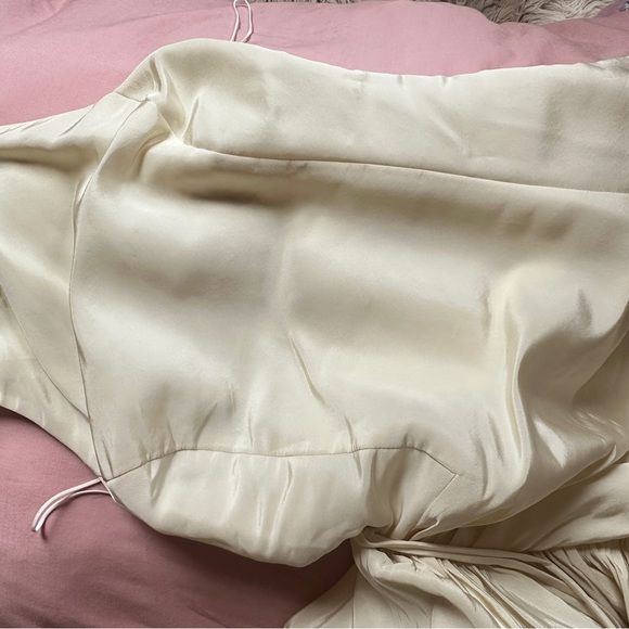 Rosie Assoulin Whoopsy Daisy Wedding Dress Ruffle Skirt Silk Faille - Picture 7 of 12